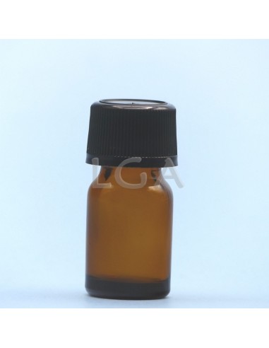 Flacone rotondo vetro ambra Ø18 Italiano 3ml