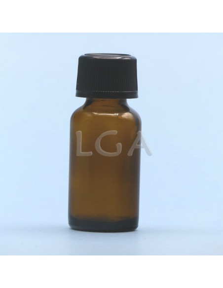 Amber glass round bottle Ø18 Italian 10ml
