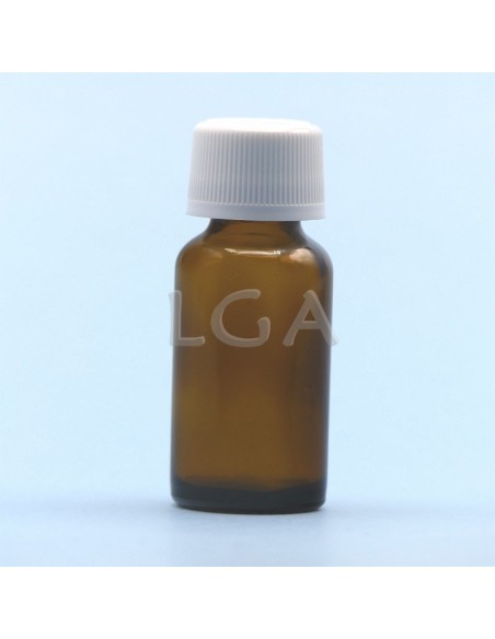 Frasco rotondo de vidrio ámbar Ø18 Italiano 10ml