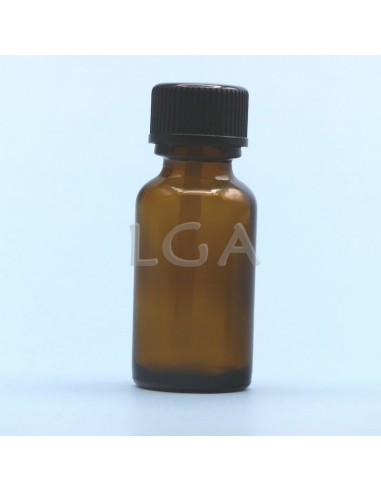 Flacone rotondo vetro ambra Ø18 Italiano 10ml