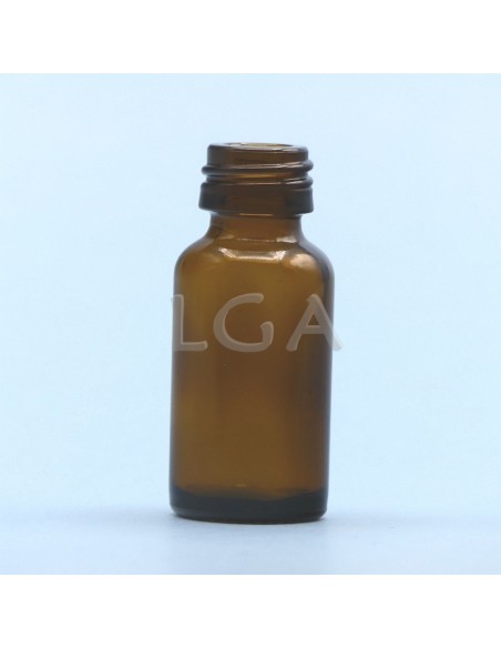 Frasco rotondo de vidrio ámbar Ø18 Italiano 10ml