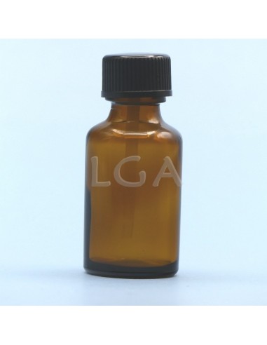 Flacone rotondo vetro ambra Ø18 Italiano 15ml