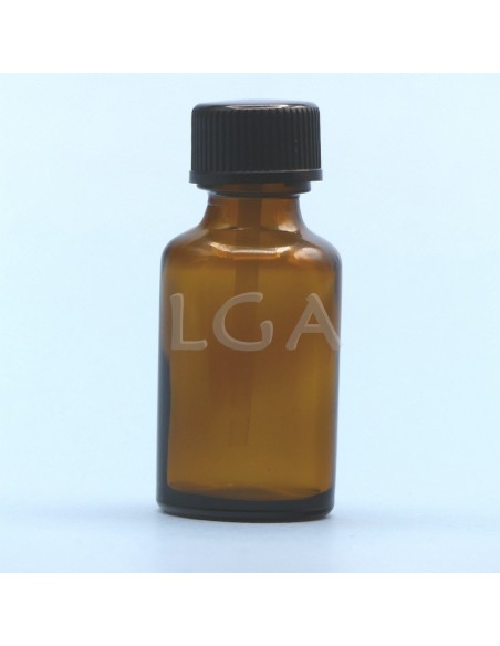 Frasco rotondo de vidrio ámbar Ø18 Italiano 15ml