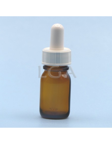 Flacone rotondo vetro ambra Ø18 Farmacia 10ml
