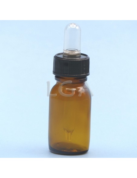 Flacone rotondo vetro ambra Ø18 Farmacia 15ml