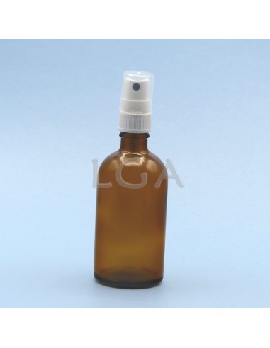 Amber glass round bottle Ø18 DIN 100ml