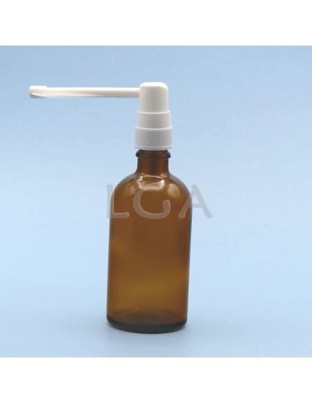 Flacone rotondo vetro ambra Ø18 DIN 100ml