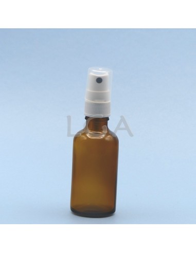 Frasco rotondo de vidrio ámbar Ø18 DIN 50ml