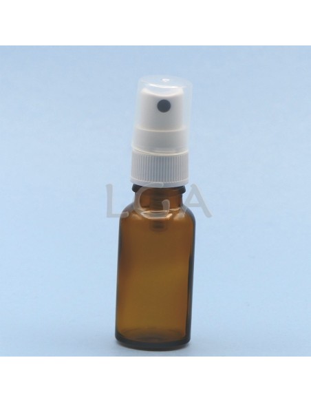 Amber glass round bottle Ø18 DIN 20ml