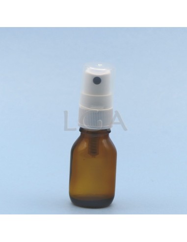 Frasco rotondo de vidrio ámbar Ø18 DIN 15ml