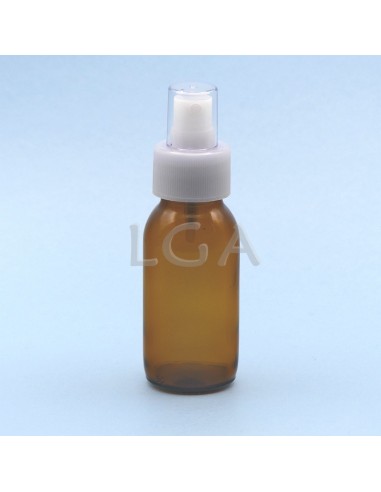 Frasco rotondo de vidrio ámbar ØPP28 60ml