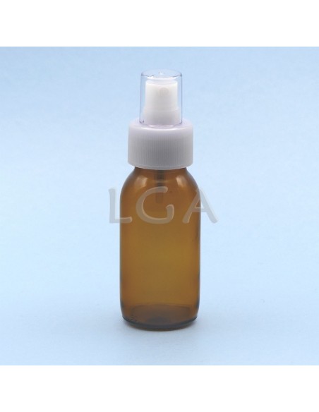 Frasco rotondo de vidrio ámbar ØPP28 60ml