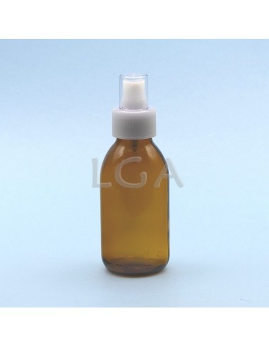 Flacone rotondo vetro ambra ØPP28 150ml