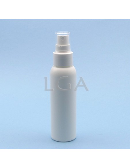 weiße flaches Fläschchen Ø24 100ml