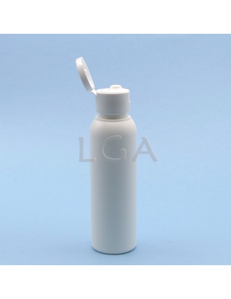 weiße flaches Fläschchen Ø24 100ml