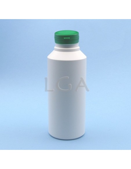 Kapselbox aus Plastik, weiße, 500ml mit Verschluss mit Sicherheitsgewinde