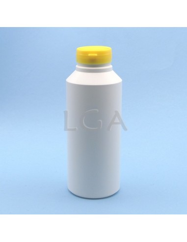 White plastic capsule box 500ml with impregnable wide cap