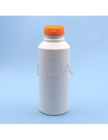 Kapselbox aus Plastik, weiße, 500ml mit Verschluss mit Sicherheitsgewinde