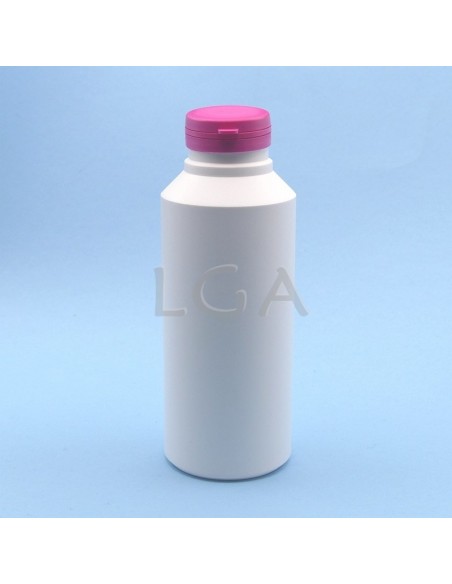 Kapselbox aus Plastik, weiße, 500ml mit Verschluss mit Sicherheitsgewinde