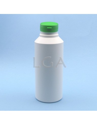 Zoppica a pillole in plastica bianco 500ml con capsula antimanomissione