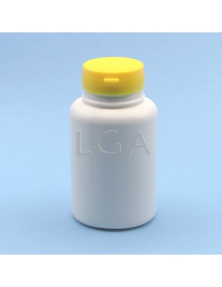 Zoppica a pillole in plastica bianco 250ml con capsula antimanomissione