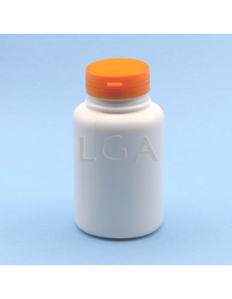 Zoppica a pillole in plastica bianco 250ml con capsula antimanomissione