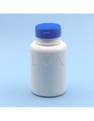 Zoppica a pillole in plastica bianco 250ml con capsula antimanomissione