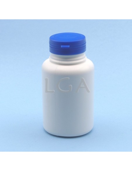 Pilulier plastique blanc 250ml, à couvercle inviolable