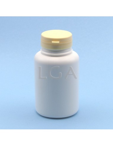 Kapselbox aus Plastik, weiße, 250ml mit Verschluss mit Sicherheitsgewinde