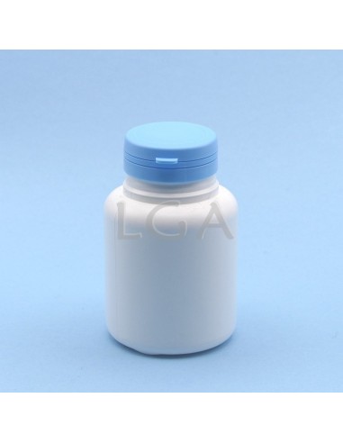 Kapselbox aus Plastik, weiße, 200ml mit Verschluss mit Sicherheitsgewinde