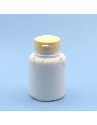Kapselbox aus Plastik, weiße, 200ml mit Verschluss mit Sicherheitsgewinde