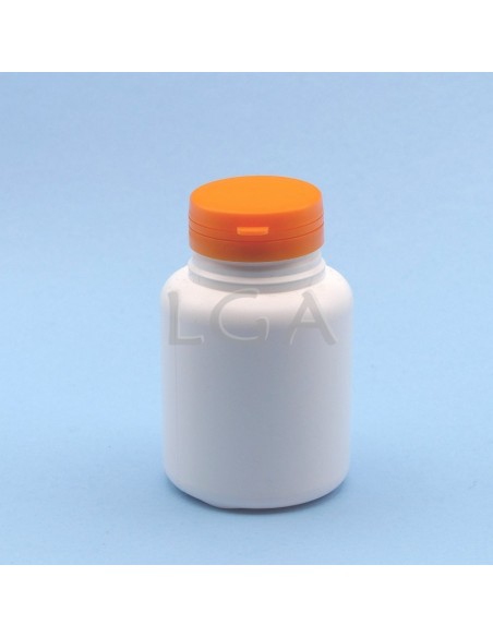 Kapselbox aus Plastik, weiße, 200ml mit Verschluss mit Sicherheitsgewinde