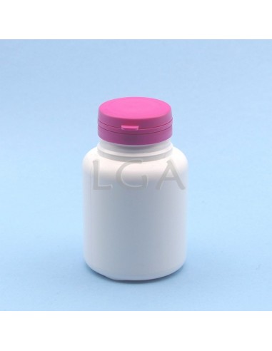 Zoppica a pillole in plastica bianco 200ml con capsula antimanomissione