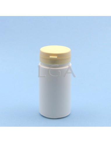 Zoppica a pillole in plastica bianco 100ml con capsula antimanomissione