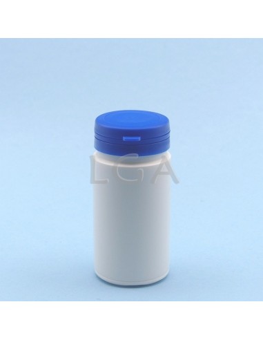 Zoppica a pillole in plastica bianco 100ml con capsula antimanomissione