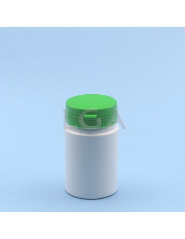 Kapselbox aus Plastik- weiße- 75ml mit Verschluss mit Sicherheitsgewinde