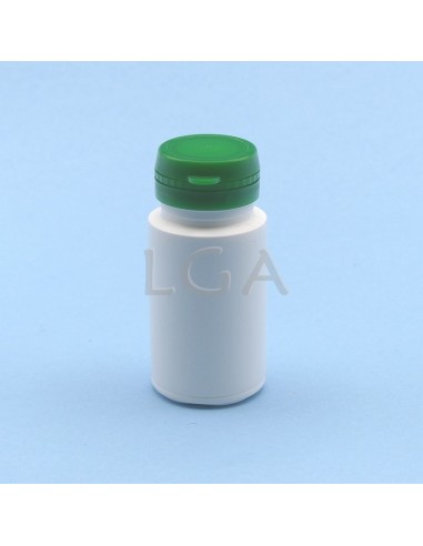 Zoppica a pillole in plastica bianco 50ml con capsula antimanomissione