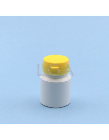 Kapselbox aus Plastik, weiße, 30ml mit Verschluss mit Sicherheitsgewinde
