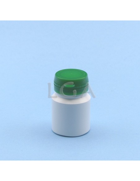 Kapselbox aus Plastik, weiße, 30ml mit Verschluss mit Sicherheitsgewinde