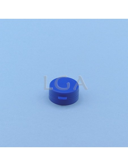 Pilulier plastique ambré cristal 30ml, à couvercle inviolable