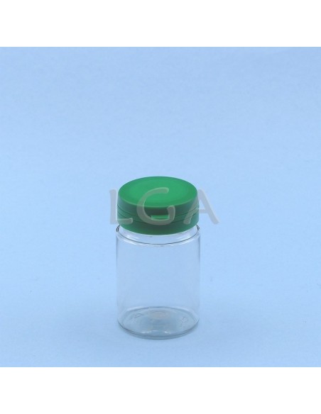 Zoppica a pillole in plastica cristallo 75ml con capsula antimanomissione