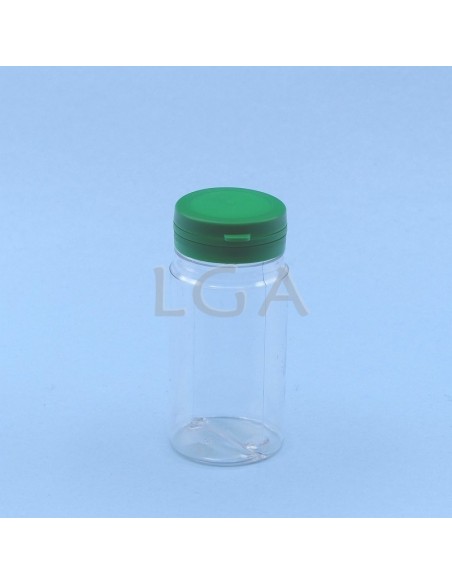 Zoppica a pillole in plastica cristallo 100ml con capsula antimanomissione