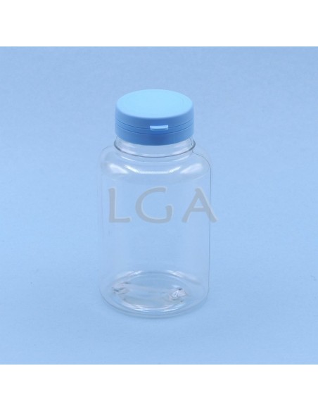 Kapselbox aus Plastik- kristallin- 75ml mit Verschluss mit Sicherheitsgewinde