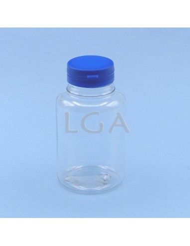 Kapselbox aus Plastik- kristallin- 75ml mit Verschluss mit Sicherheitsgewinde