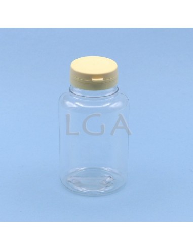Zoppica a pillole in plastica cristallo 75ml con capsula antimanomissione