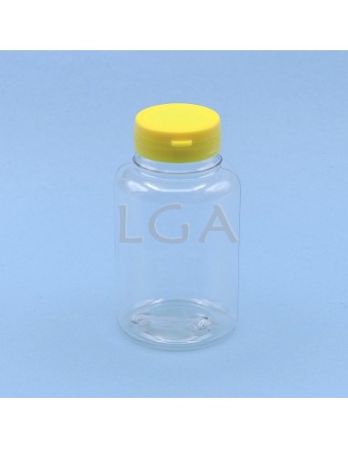 Zoppica a pillole in plastica cristallo 75ml con capsula antimanomissione