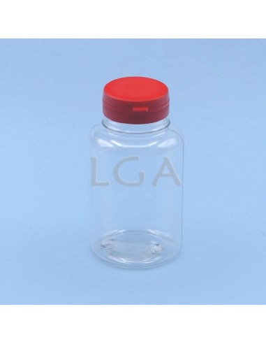 Crystal plastic capsule box 75ml with impregnable wide cap