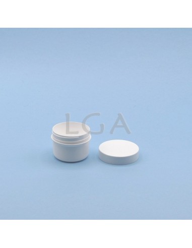 White jar with screw top