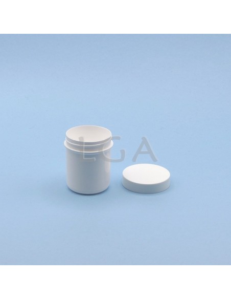 White jar with screw top