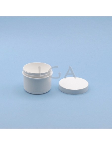 White jar with screw top
